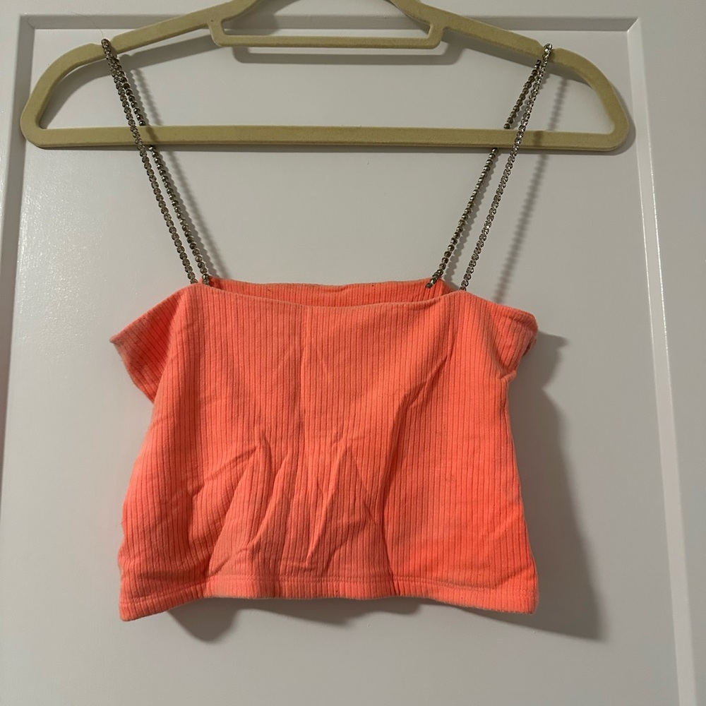 Emma and Sam medium tank top! Bedazzled straps, super cute layered or alone